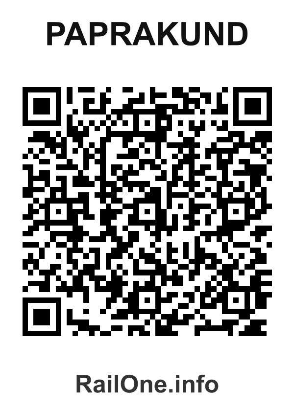 RailOne QR Code for Paprakund station
