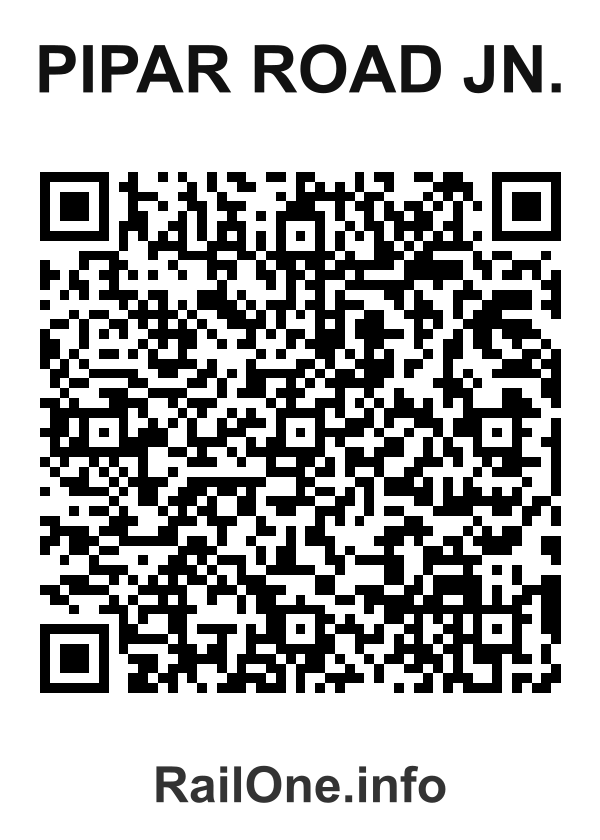 RailOne QR Code for Pipar Road Jn. station