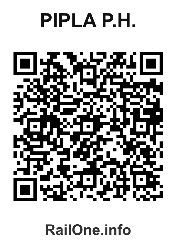 RailOne QR Code for Pipla P.h. station