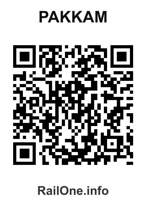 RailOne QR Code for Pakkam station