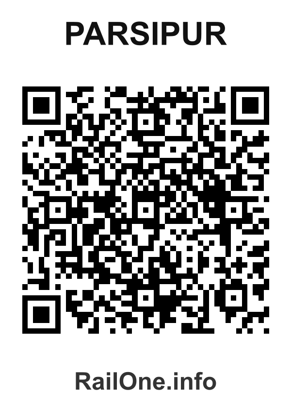 RailOne QR Code for Parsipur station
