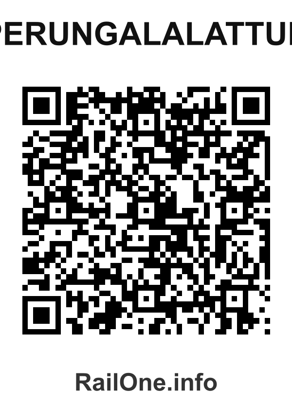 RailOne QR Code for Perungalalattur station