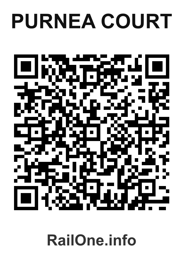 RailOne QR Code for Purnea Court station