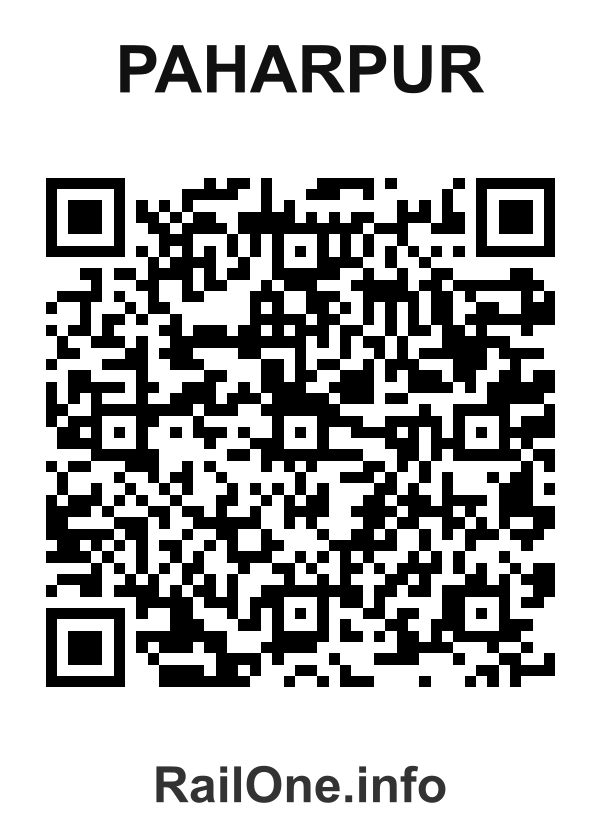 RailOne QR Code for Paharpur station