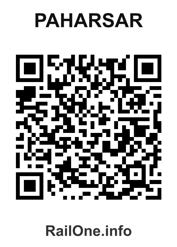 RailOne QR Code for Paharsar station