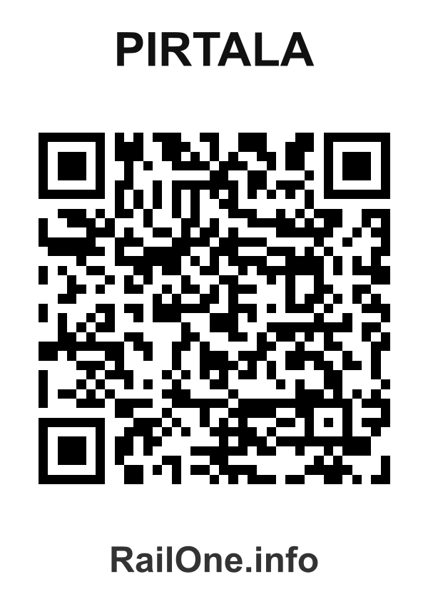 RailOne QR Code for Pirtala station