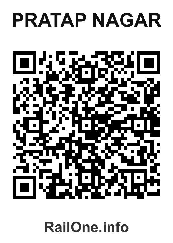 RailOne QR Code for Pratap Nagar station