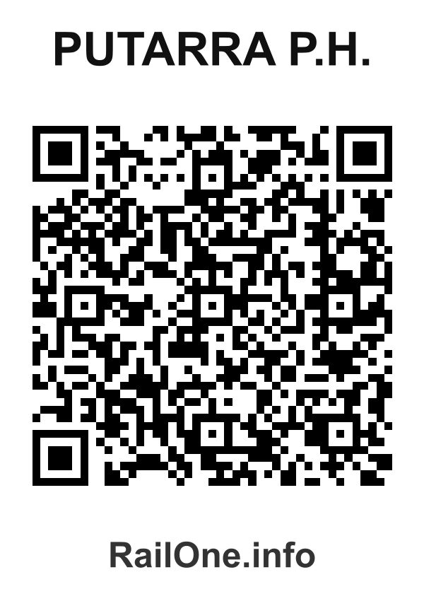 RailOne QR Code for Putarra P.h. station