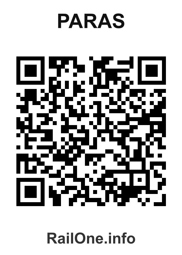 RailOne QR Code for Paras station