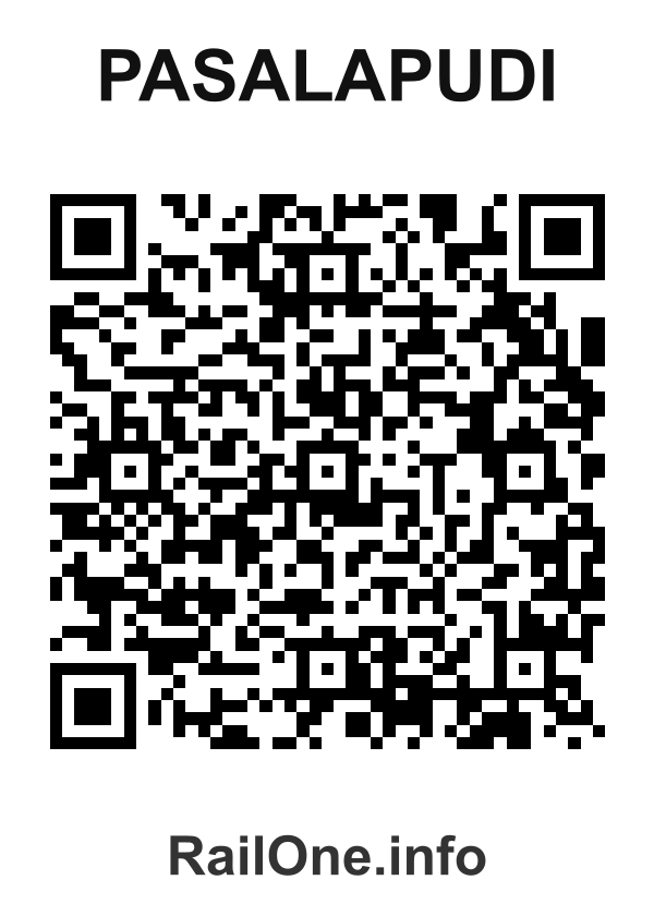 RailOne QR Code for Pasalapudi station