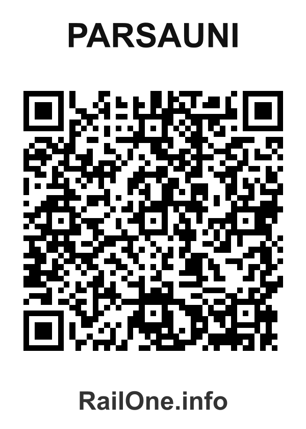 RailOne QR Code for Parsauni station