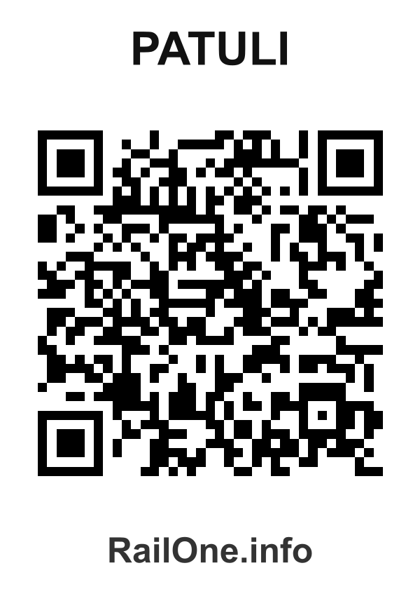 RailOne QR Code for Patuli station