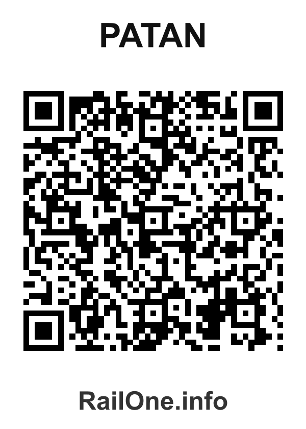 RailOne QR Code for Patan station