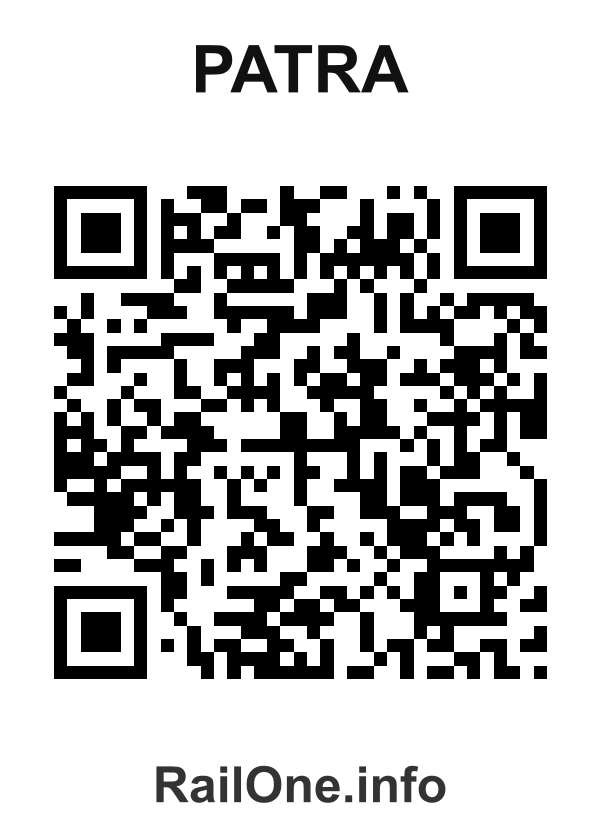 RailOne QR Code for Patra station