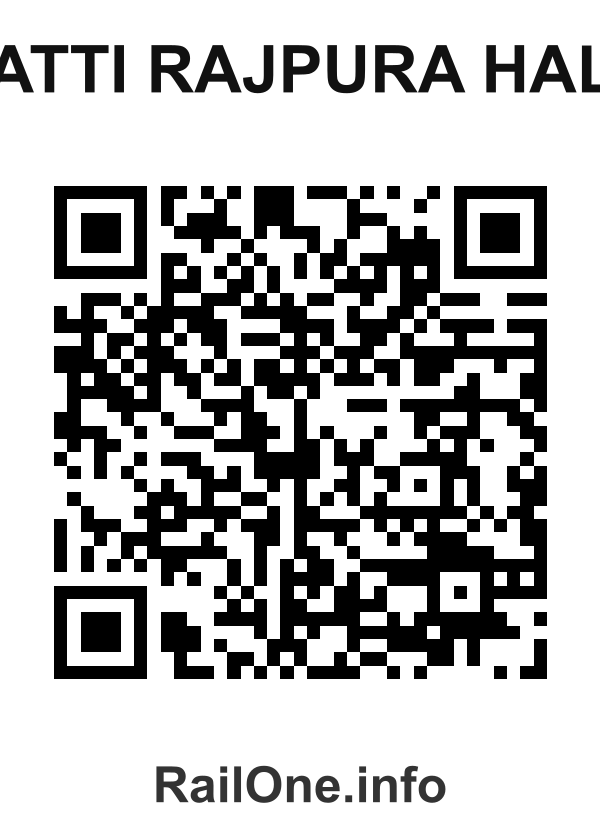 RailOne QR Code for Patti Rajpura Halt station