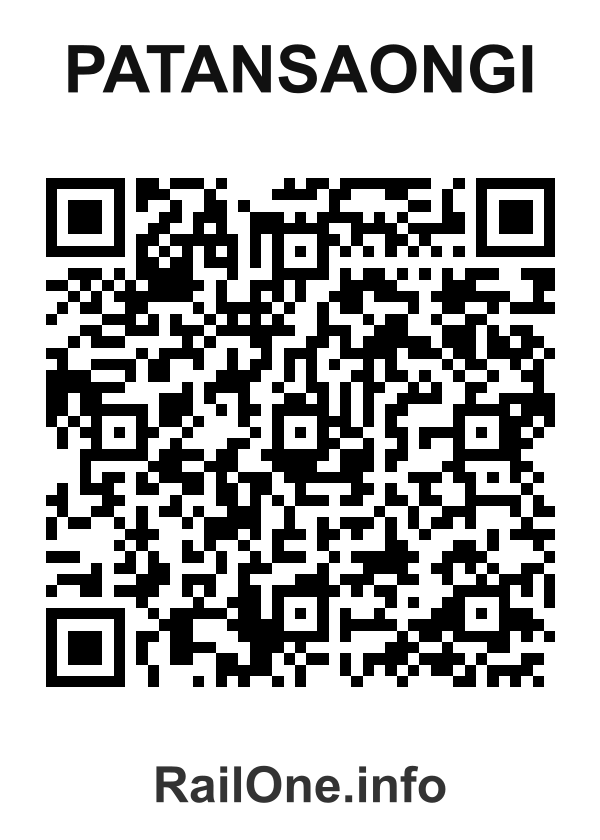 RailOne QR Code for Patansaongi station