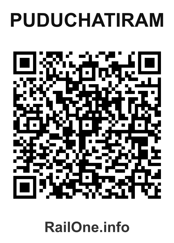 RailOne QR Code for Puduchatiram station