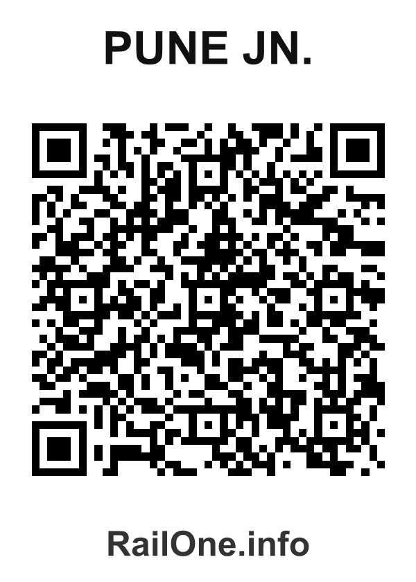 RailOne QR Code for Pune Jn. station