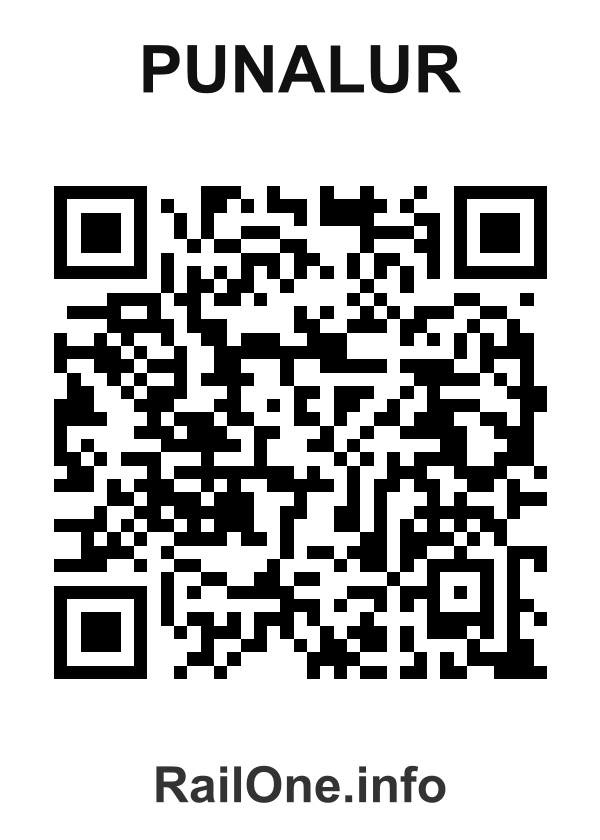 RailOne QR Code for Punalur station