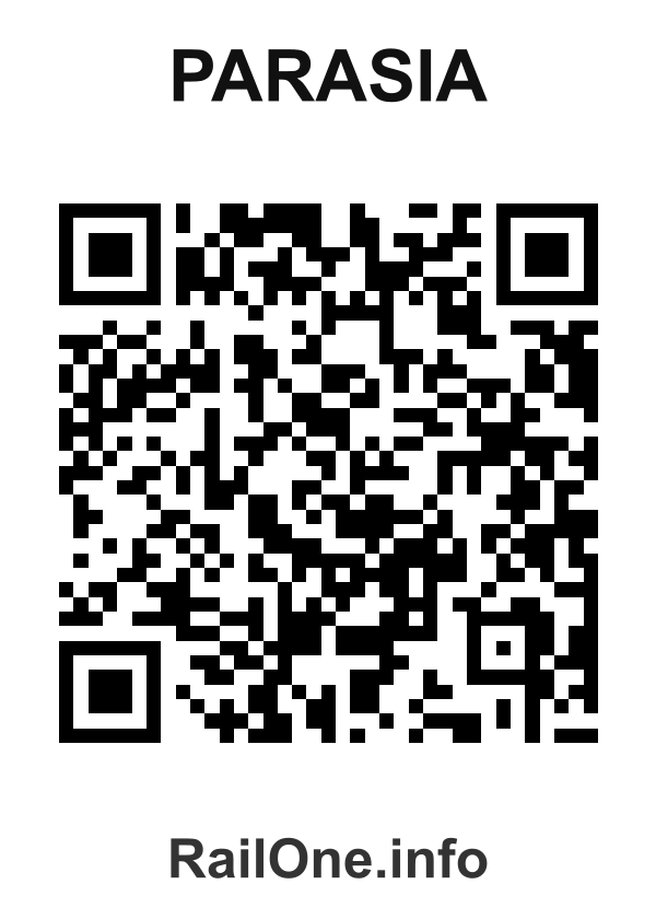 RailOne QR Code for Parasia station