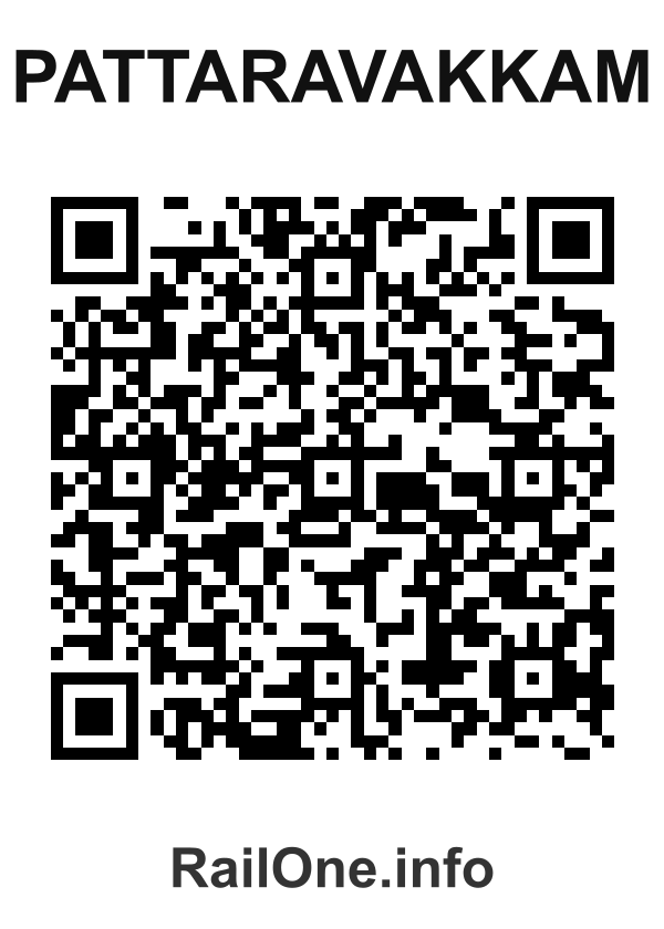 RailOne QR Code for Pattaravakkam station