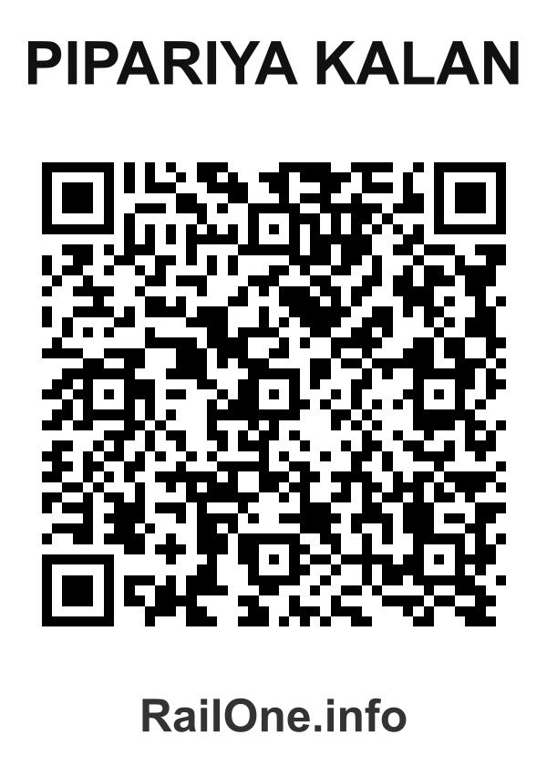 RailOne QR Code for Pipariya Kalan station