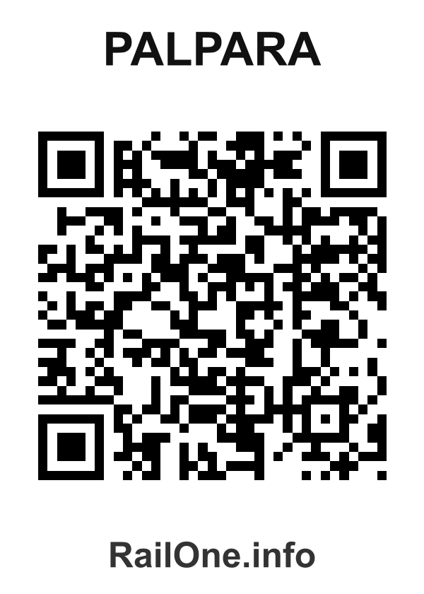 RailOne QR Code for Palpara station