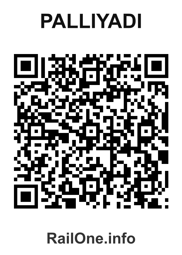 RailOne QR Code for Palliyadi station