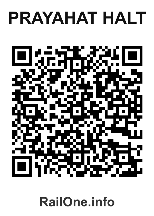 RailOne QR Code for Prayahat Halt station