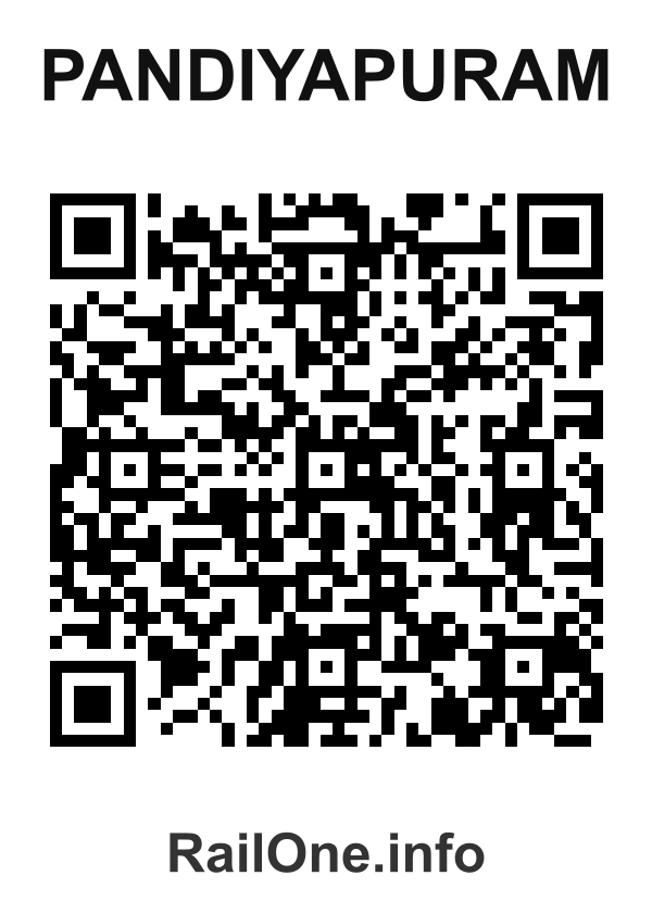 RailOne QR Code for Pandiyapuram station
