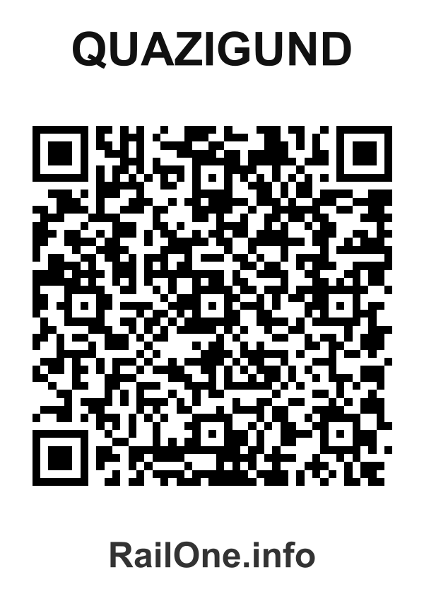 RailOne QR Code for Quazigund station