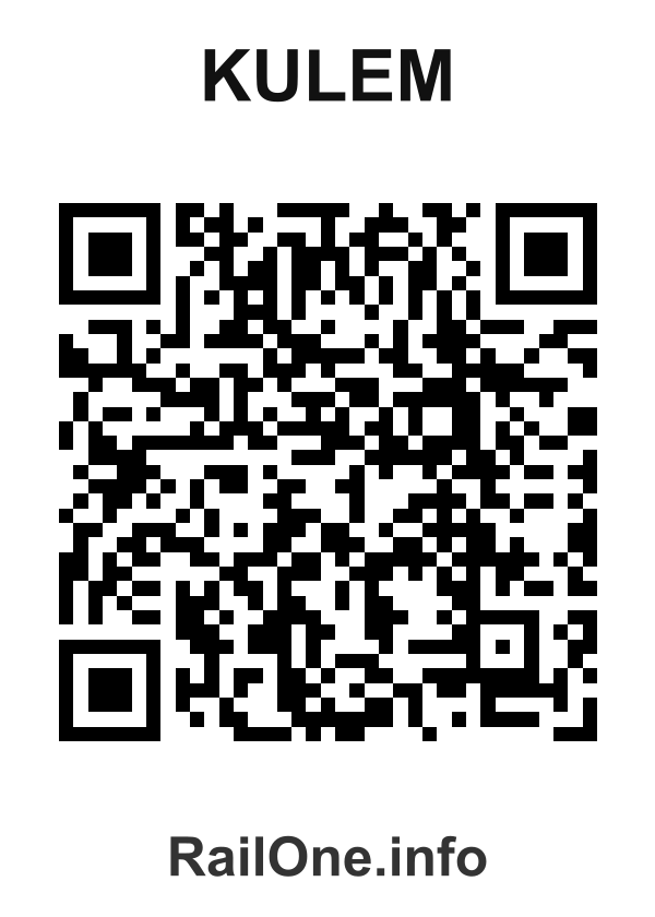 RailOne QR Code for Kulem station