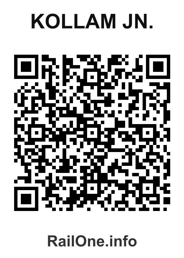 RailOne QR Code for Kollam Jn. station