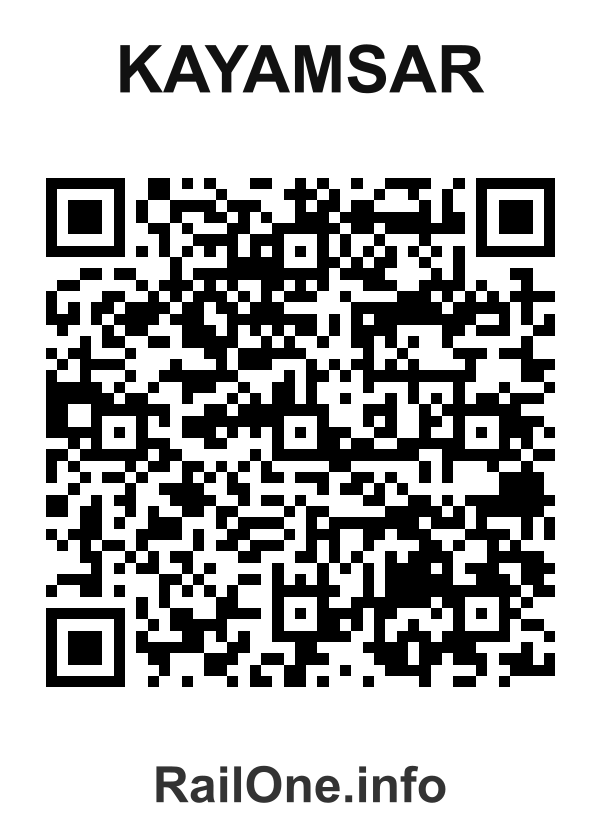RailOne QR Code for Kayamsar station