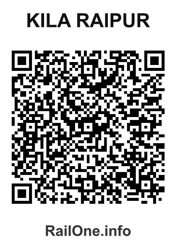 RailOne QR Code for Kila Raipur station