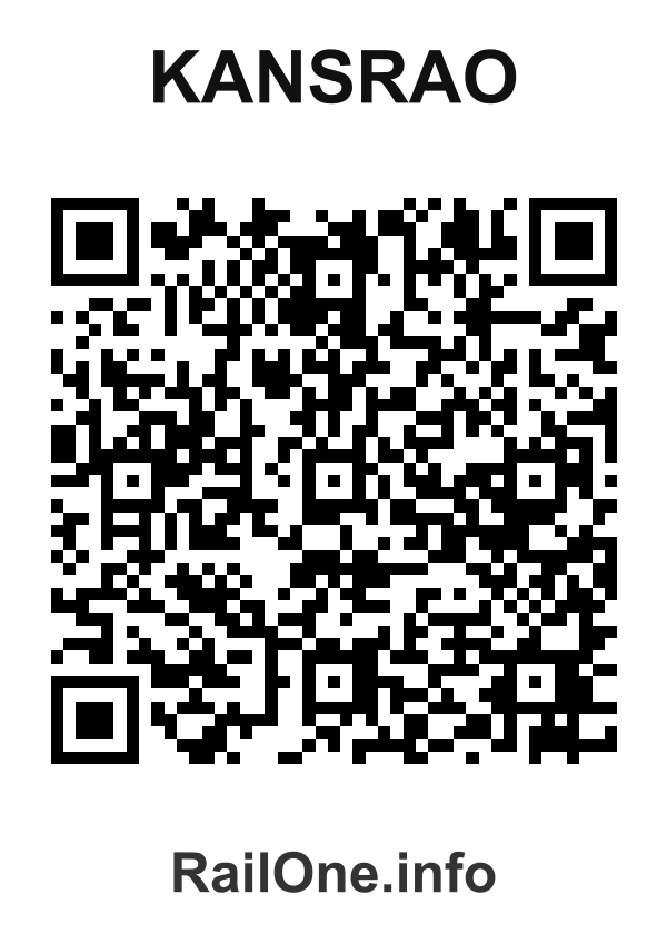 RailOne QR Code for Kansrao station