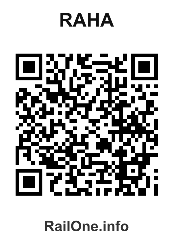 RailOne QR Code for Raha station