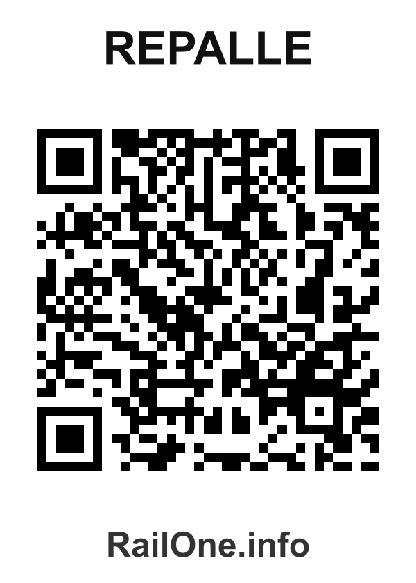 RailOne QR Code for Repalle station