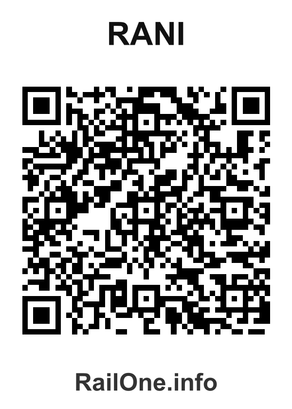RailOne QR Code for Rani station