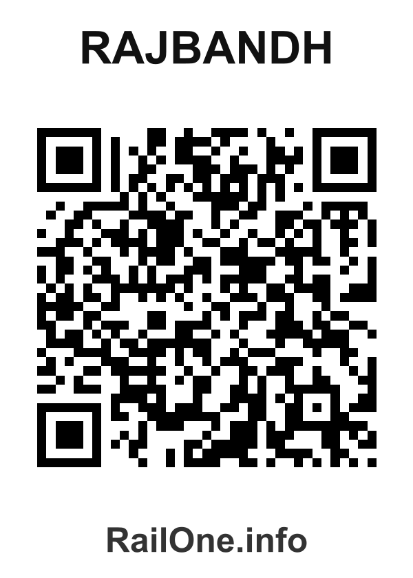 RailOne QR Code for Rajbandh station