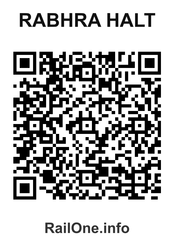 RailOne QR Code for Rabhra Halt station