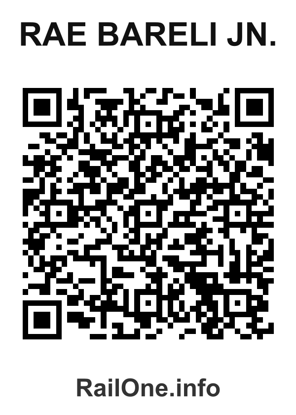 RailOne QR Code for Rae Bareli Jn. station