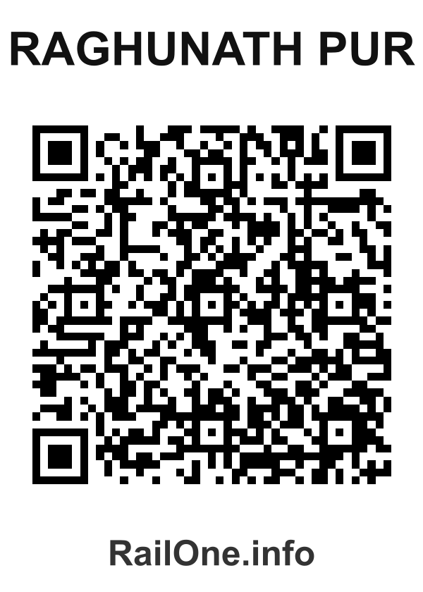 RailOne QR Code for Raghunath Pur station