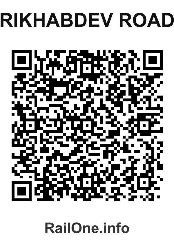 RailOne QR Code for Rikhabdev Road station