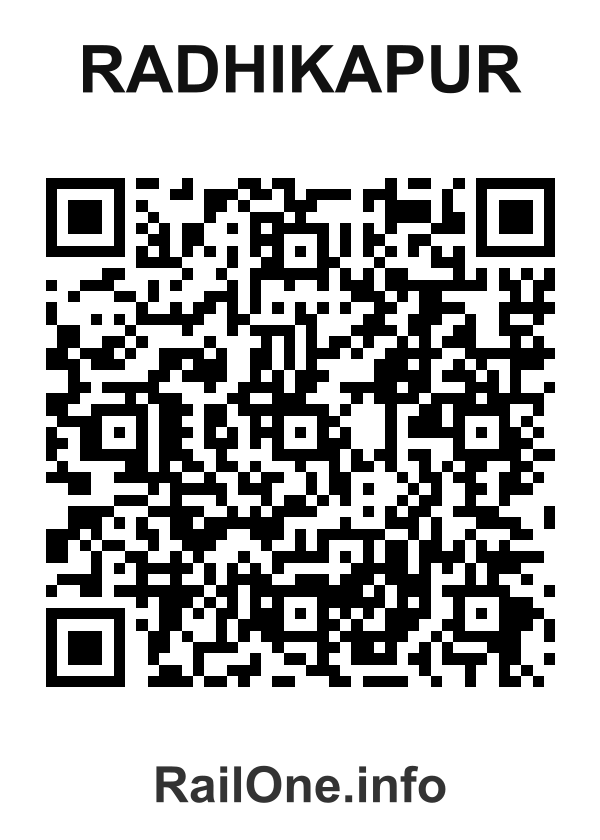 RailOne QR Code for Radhikapur station