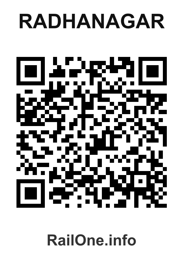 RailOne QR Code for Radhanagar station