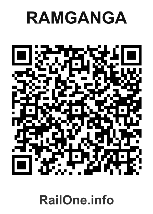 RailOne QR Code for Ramganga station