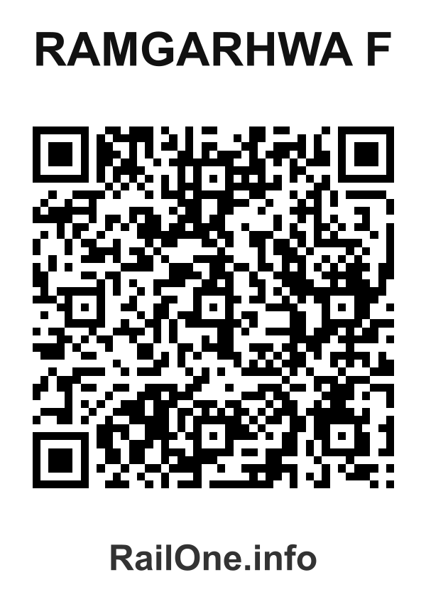RailOne QR Code for Ramgarhwa F station