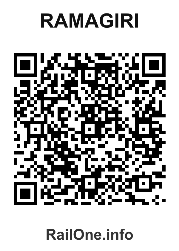 RailOne QR Code for Ramagiri station