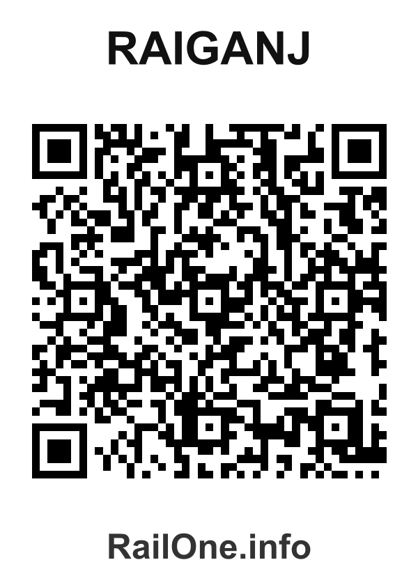 RailOne QR Code for Raiganj station